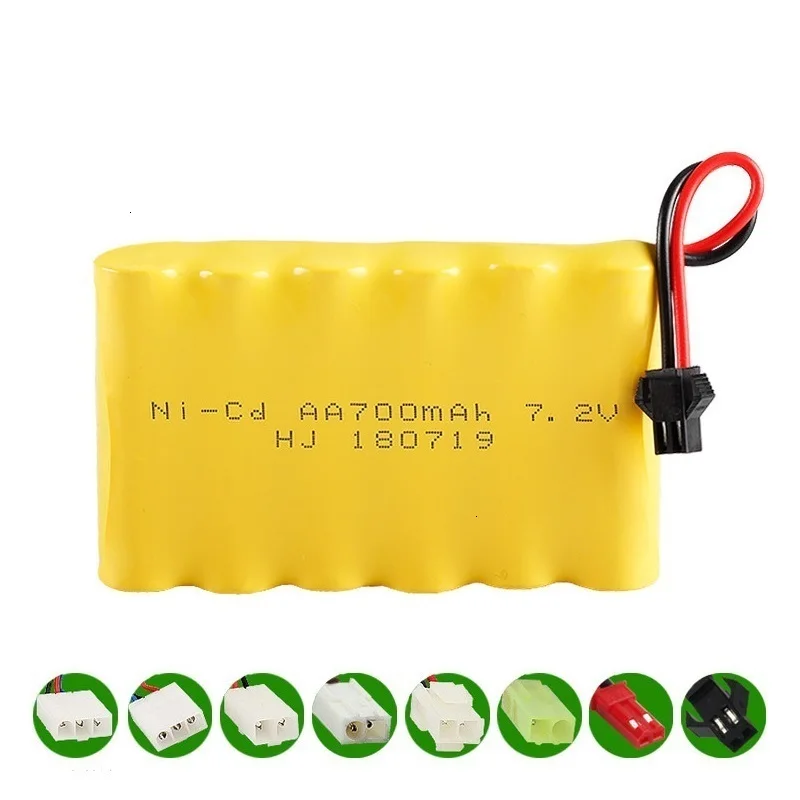 SM Plug) Ni-CD 7,2 v 700mah батарея+ 7,2 v зарядное устройство для Rc игрушечного автомобиля Танк Поезд Робот Лодка пистолет AA 7,2 v перезаряжаемый аккумулятор