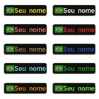 Бразильский флаг 10 х2, 5 см, вышивка с именем под заказ, значок в полоску, нашивки с утюгом или Velcros