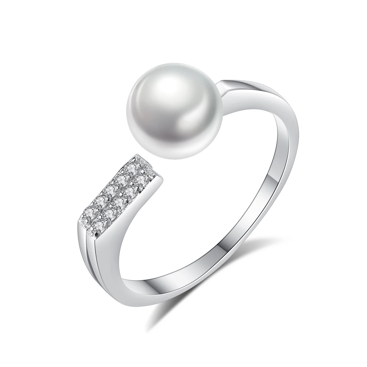 

New Real S925 Sterling Silver Rings Fresh Water Pearl 18K Gold Plating Fine Jewelry Finger Ornaments Fashion Accessories