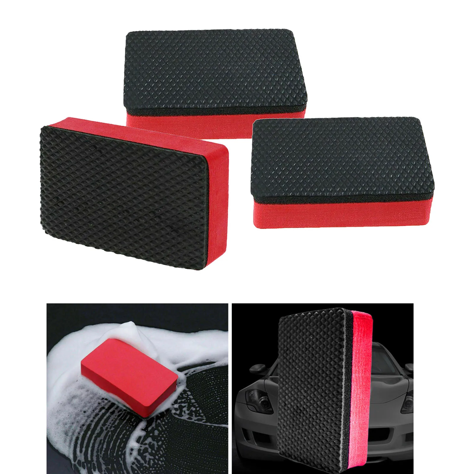 

3x Clay Bar Mitt Pneumatic Clay Bar Pad Foam Pad Clay Bars Clay Bar