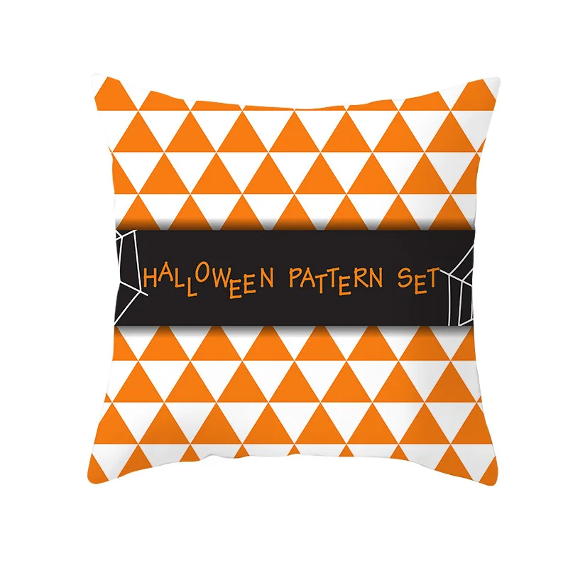 

2020 New Pumpkin Peach Skin Halloween Pillowcase Customization DIY Printed Pillow Chair Car Cushion Christmas Home Decoration