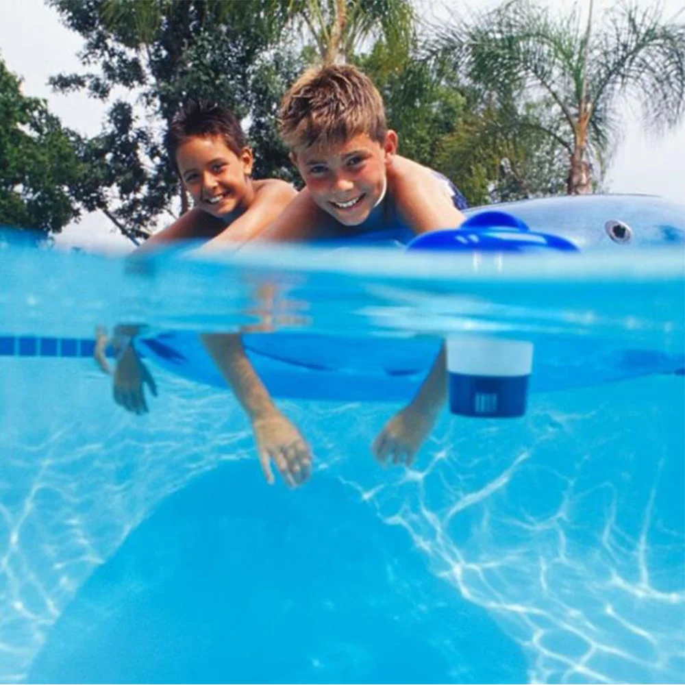 

Hot Sale5 Inch Floating Chlorine and Bromine Tabs Dispenser With Thermometer Swimming Pool Floating Chemical Chlorine Dispenser