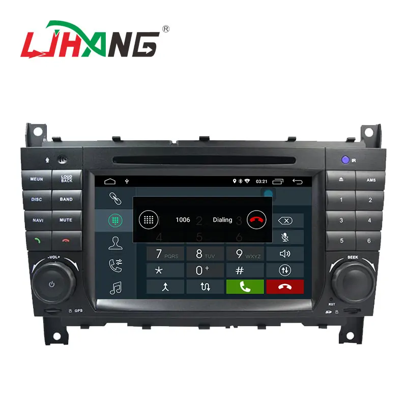 LJHANG 2 Din Android 10 Автомобильный DVD плеер для Mercedes Benz/W203 W209 W219 W169 A160 C180 C200 C230 C240 CLK200 CLK22 WI