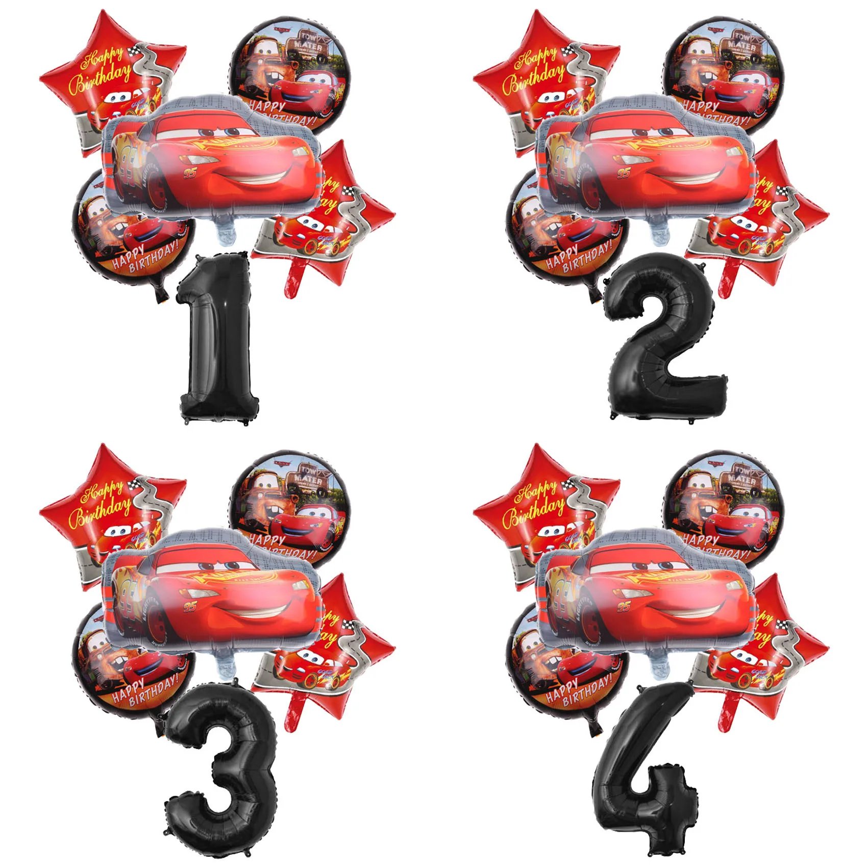 

1 компл. Disney McQueen Авто Декор для детвечерние праздников