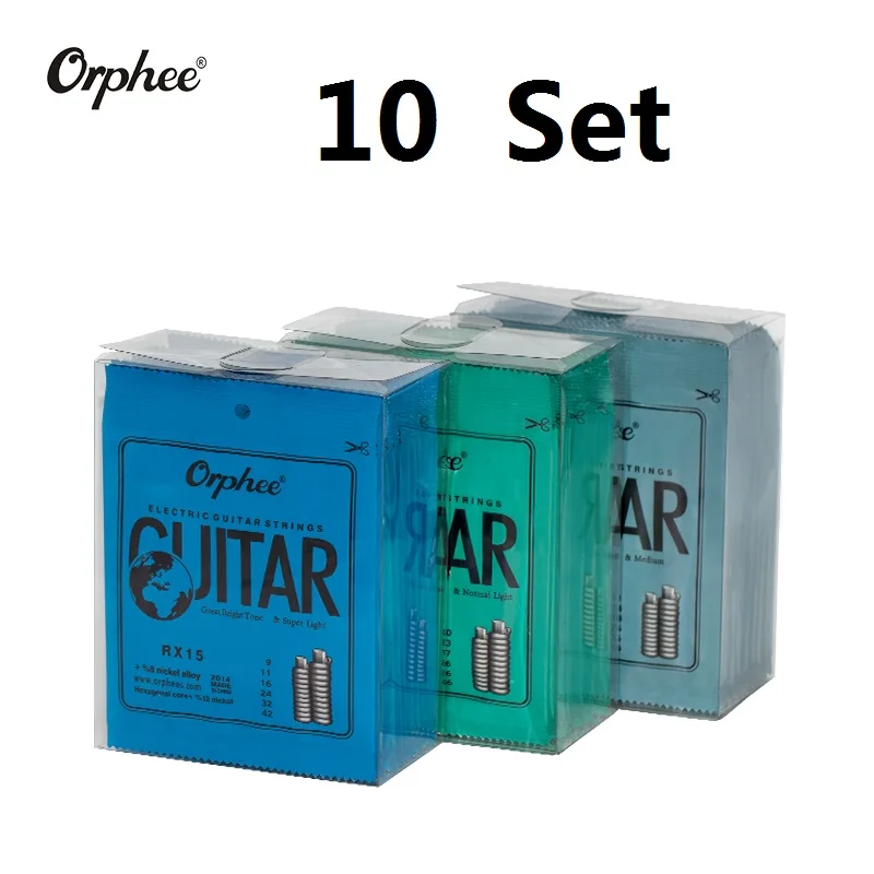 

10 set orphee guitar strings RX15 RX17 RX19 electric guitar strings super light