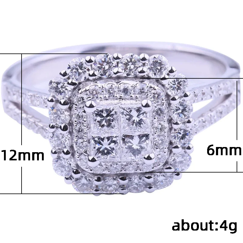 

Fashion AAA Australia Zircon Crystal Rings for Women White Gold Color Engagement Wedding Jewelry Bridal Gifts Dropshipping