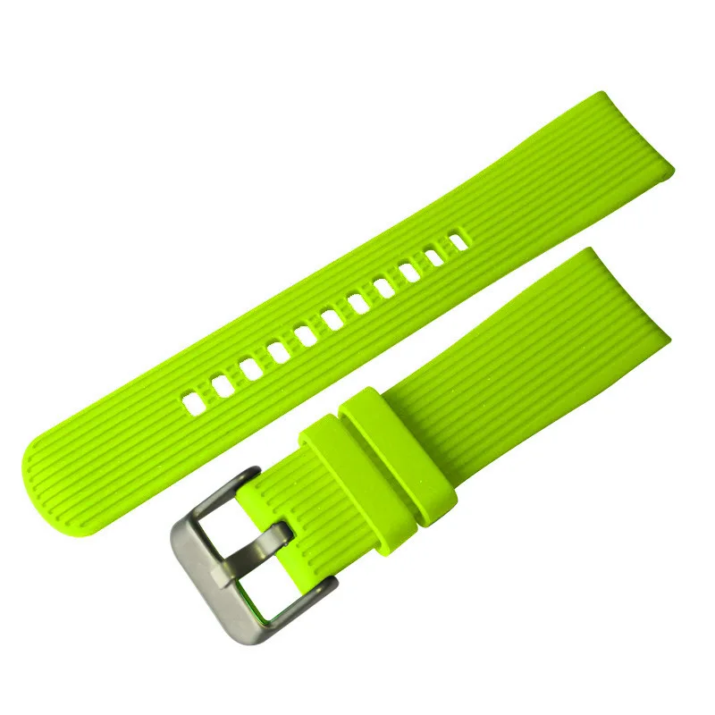 Green Для samsung Galaxy 42 мм Active gear S2 classic Sport 20 мм силиконовый браслет для часов Ремешок для Huami Amazfit Bip GTR 42 ремешок - Цвет ремешка: Green