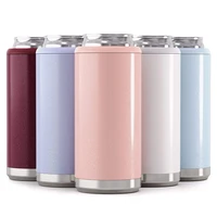 stainless steel skinny tumbler cup can cooler for slim beer thermos bottle coffee double wall vacuum flasks insulated drinkware