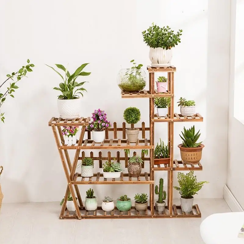 

Interior Indoor Pot Stojaki Rak Bunga Estante Para Plantas Wood For Stojak Na Kwiaty Plant Rack Shelf Dekoration Flower Stand