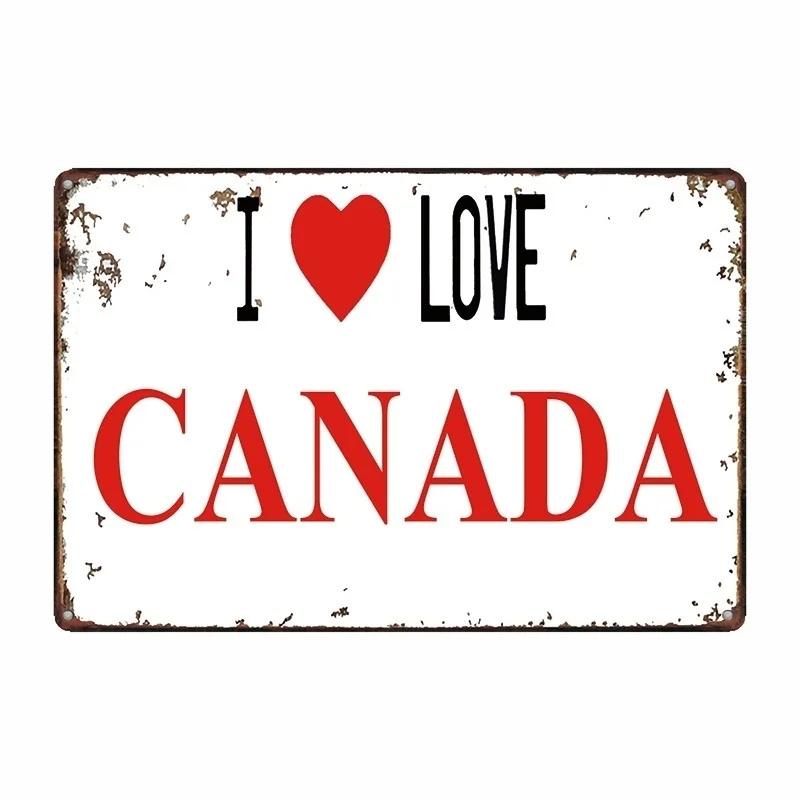 

Стиль «I Love» металлический жестяной знак, украшение для дома и бара, паба, металлический художественный ретро-постер (посетите наш магазин, б...