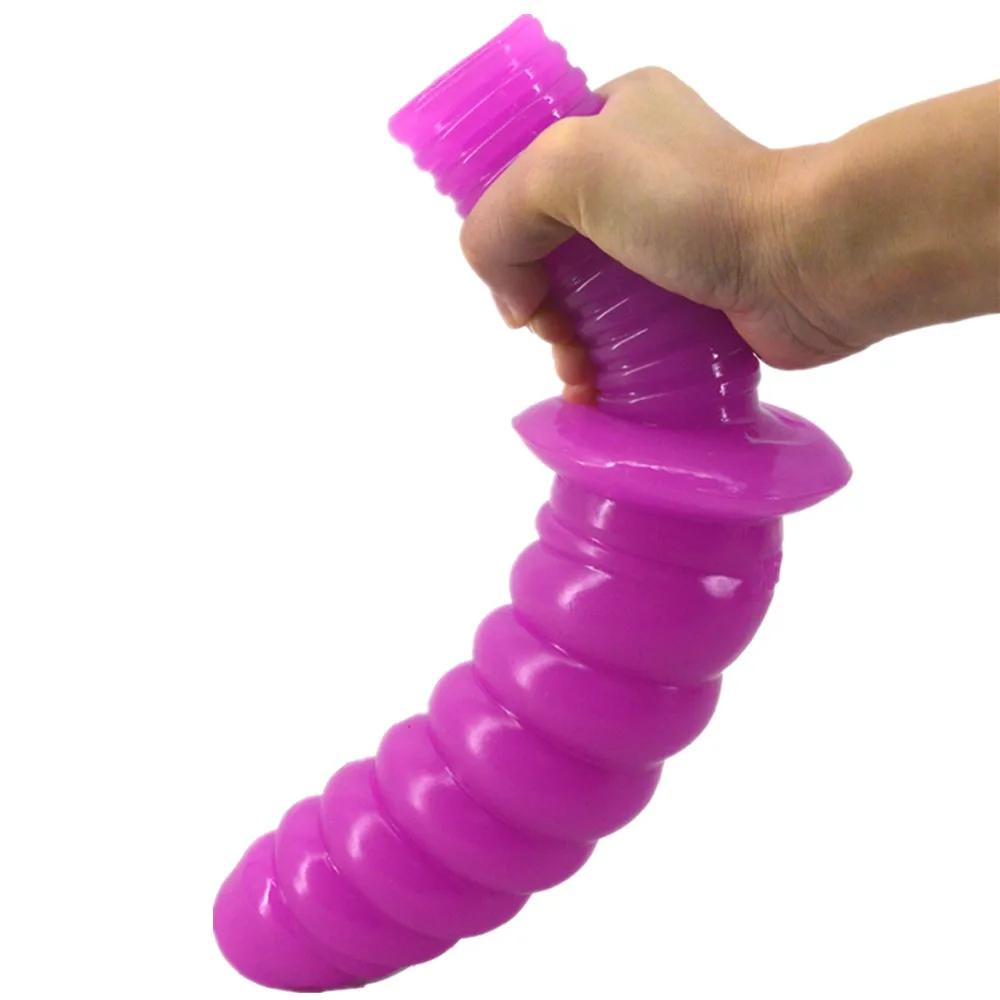FAAK long anal dildo screw handle conch butt plug fake penis box discreet package sex toys lesbian man masturbation 09 | Красота и