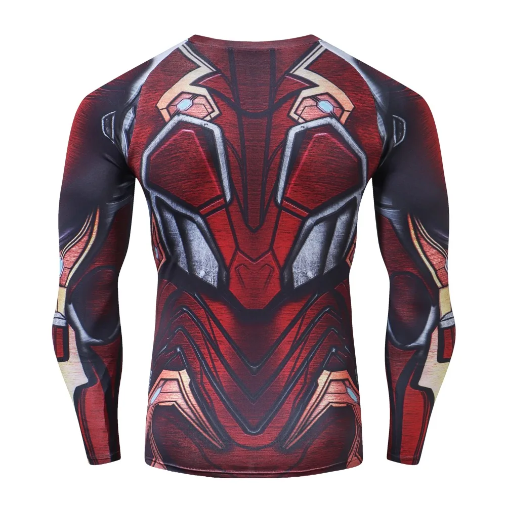Новая футболка Мстители бесконечности войны для мужчин с 3D принтом Железный
