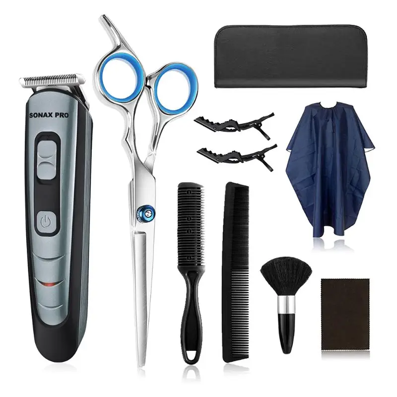 

Mens Beard Trimmer Cordless Hair Trimmer Hair Clipper Scissors Shears Comb Kit