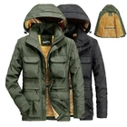 Куртка мужская зимняя непромокаемая, армейская ветровка с несколькими карманами, 2021
