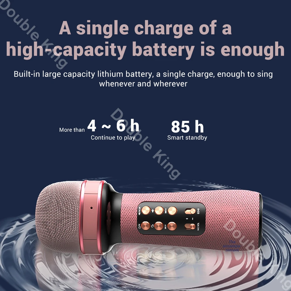 WS 898 Bluetooth ручной микрофон Беспроводной караоке двойной Динамик конденсаторный