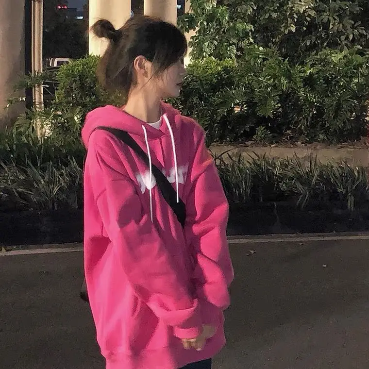 Толстовка Klein Blue с капюшоном утепленный свитер женское модное уличное платье в