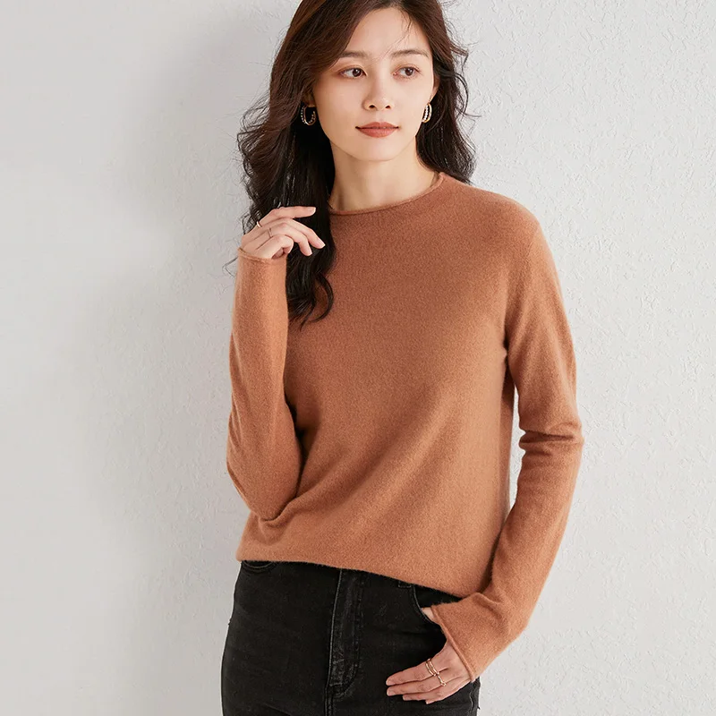 

2021 женские зимние кашемировые свитера и осенние вязаные пуловеры, Высококачественная теплая женская утепленная водолазка