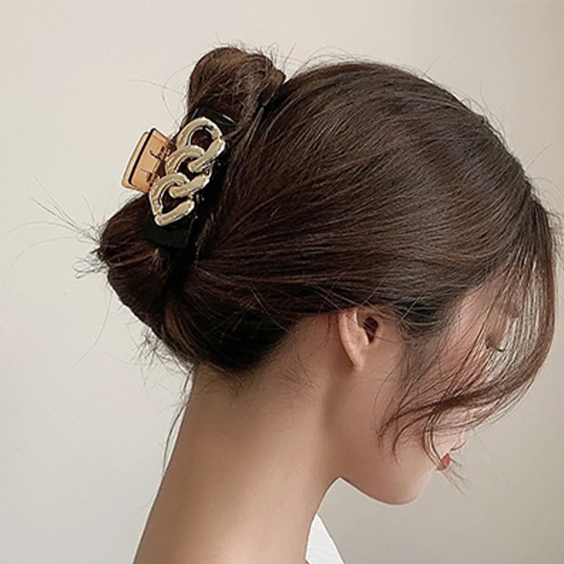 

Ascona Plastic Hair Clip Accessories Large Hair Claw Shiny Black Gripping Clip Ladies Shower Clip