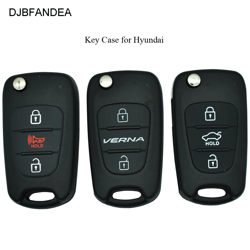 DJBFANDEA 3 кнопки откидной корпус автомобильного ключа дистанционного управления