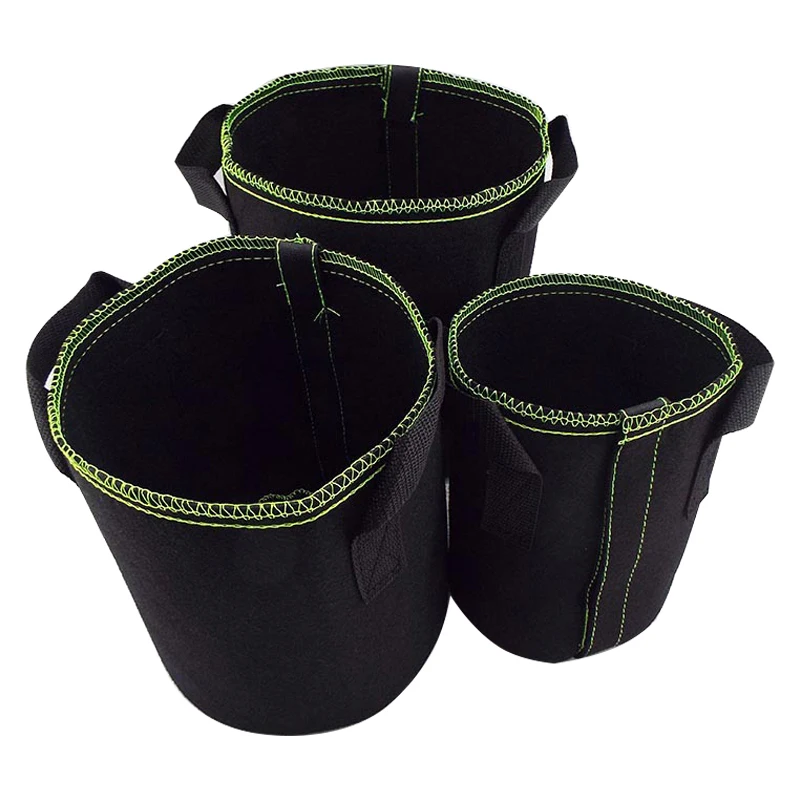 1/2/3 gallon Plant Grow Bags Nursery pots Veg Potato Transplanting planting Flower Pots Self-Adhesion Fabric Supplies Garden To |