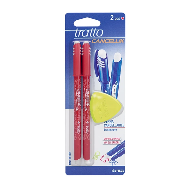 Ballpoint pens set Tratto Cancellik write-erase with an eraser stationery for writing | Канцтовары для офиса и дома