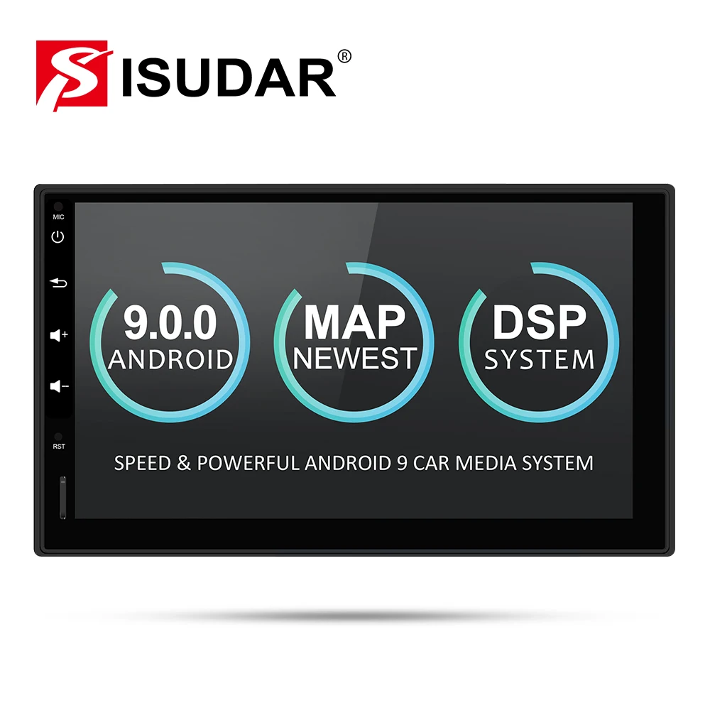Isudar Универсальная автомагнитола 2 Din на Андройд 8 1 с Bluetooth Wifi Радио/ FM /GPS /USB /DVR/ OBD2