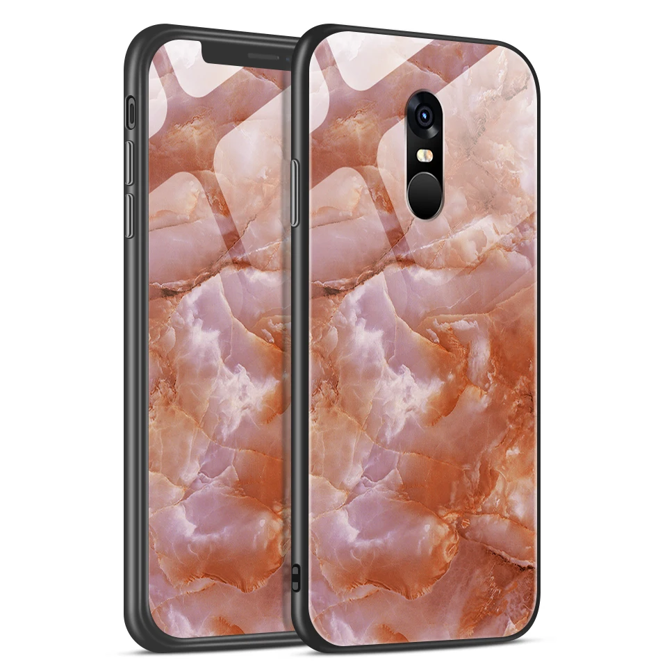 W312 Для Xiaomi Redmi Note 4/4X роскошный чехол из закаленного стекла для Remi Note 4 Pro CN Version/4 Gobal Version Fashion Soft Edge Shell - Цвет: W312