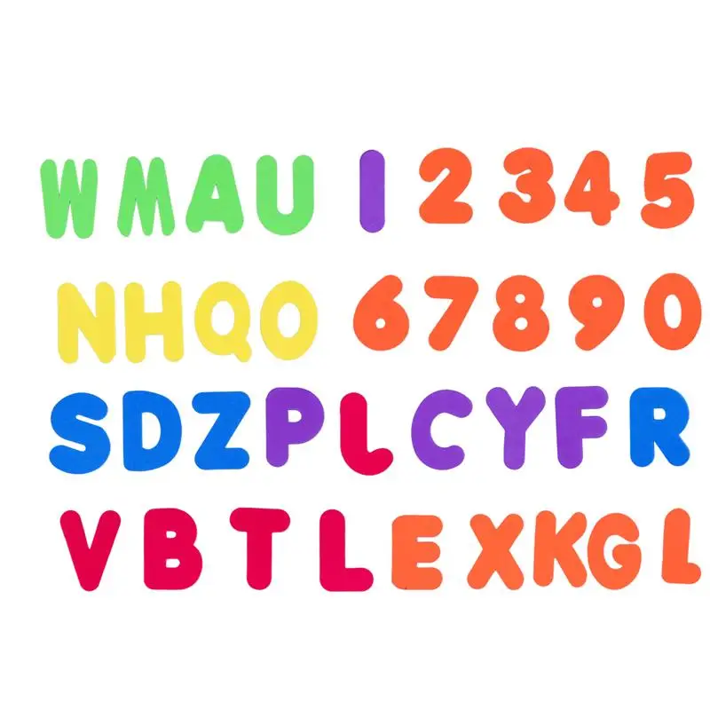 36pcs Foam Soft Number Alphabet Letters Bath Puzzle Toy Water Colorful Learning and Numbers Educational | Игрушки и хобби