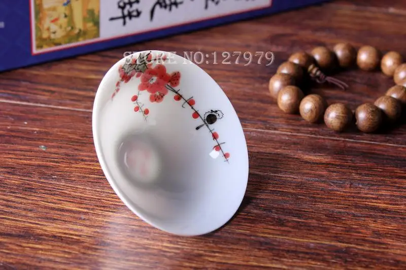 В продаже! Подлинная чашка Jingdezhen с бамбуковой шляпкой ручной росписи фарфоровая
