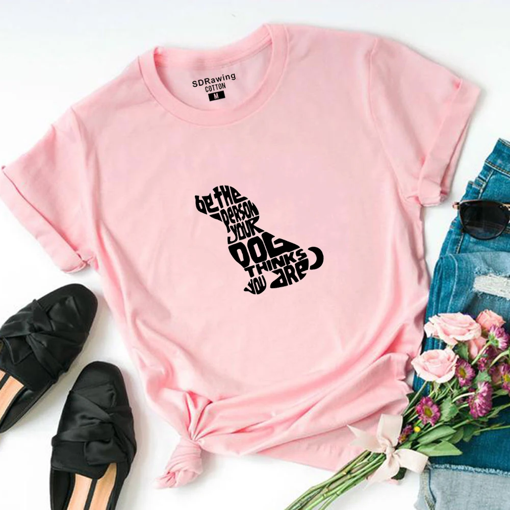 Футболка с принтом собаки футболка изображением животного будьте человеком ваша