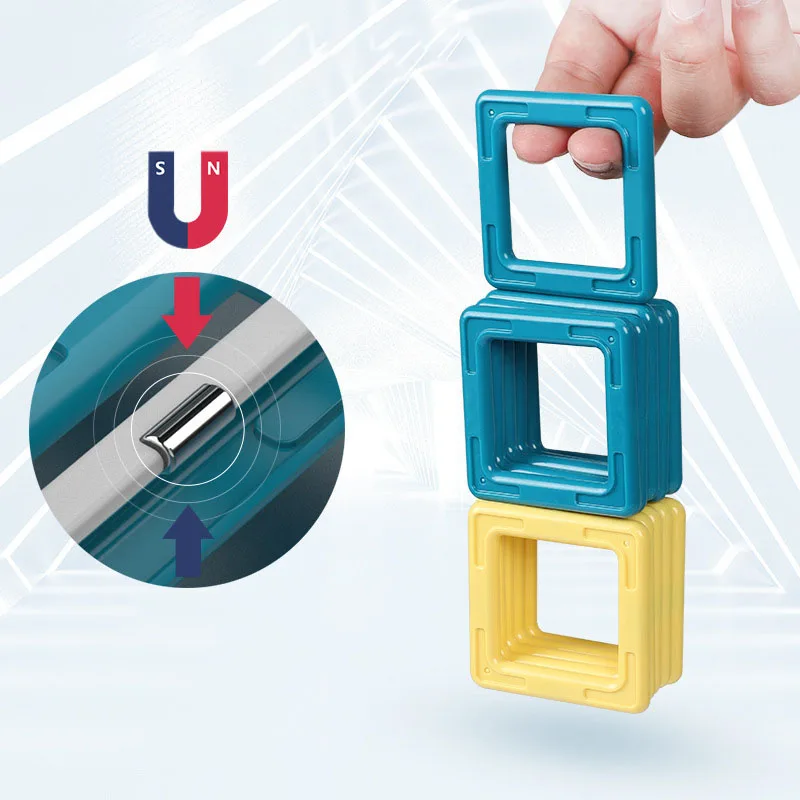 

96PCS Magnetic Building Blocks DIY Construction Set Model Designer Creative Assembling Bricks Educational Toys For Kids Gifts