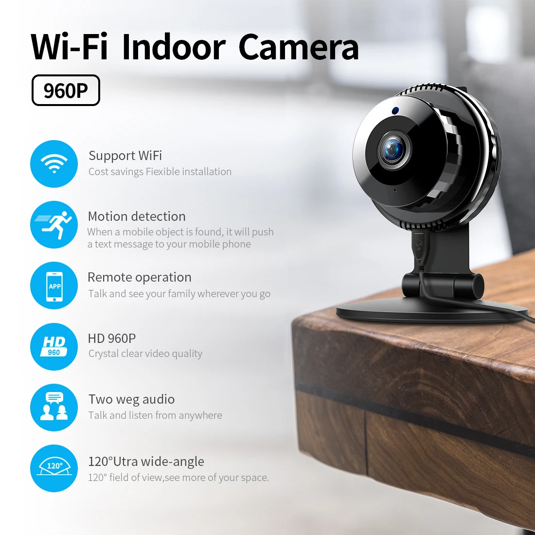 TAOCOCO Pet IP Camera WiFi Infrared Home Security Wireless Baby Monitor 960P surveillance Motion Detection | Безопасность и защита