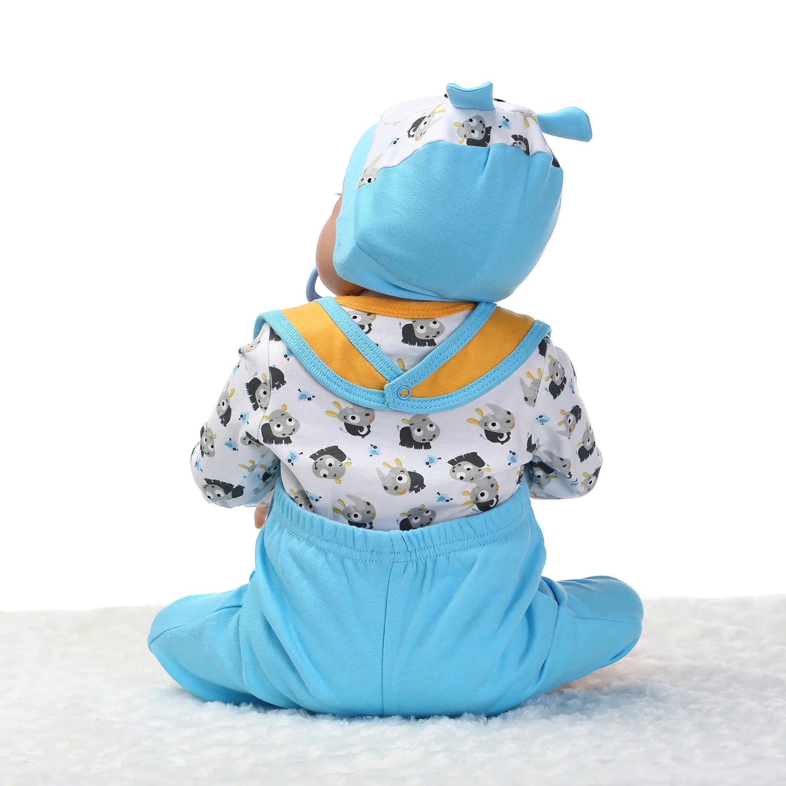 

NPK 55Cm Newborn Doll Silicone Realistic Doll Baby Reborn Dolls Real Touch Toddler Dolls Childrens Bath Toys Playmate Lifelike