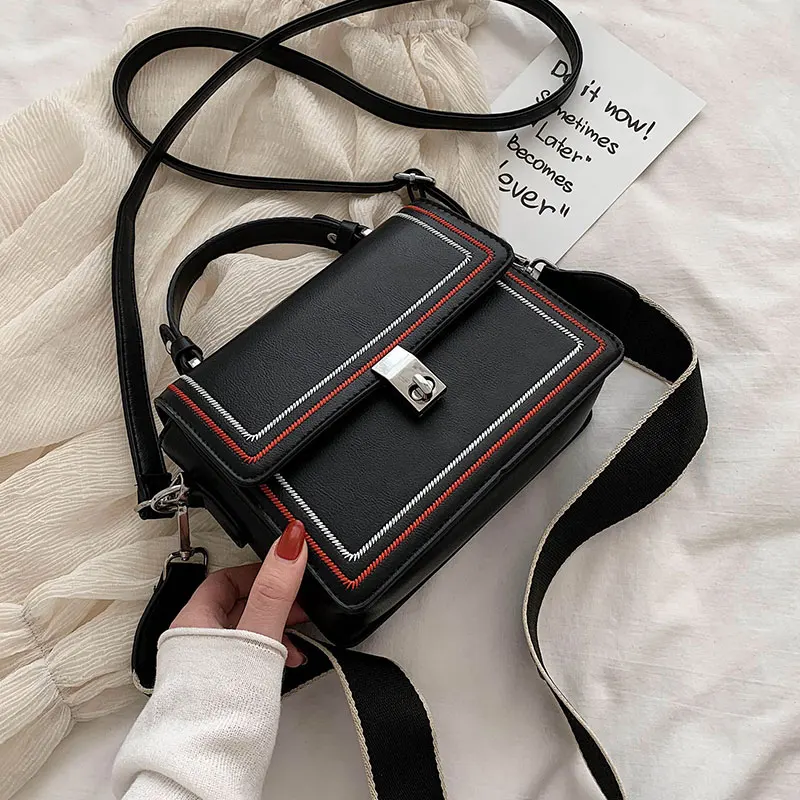 Elegant Female Tote bag 2020 Fashion New High quality PU Leather Women's Designer Handbag Lock Shoulder Messenger Bag | Багаж и сумки