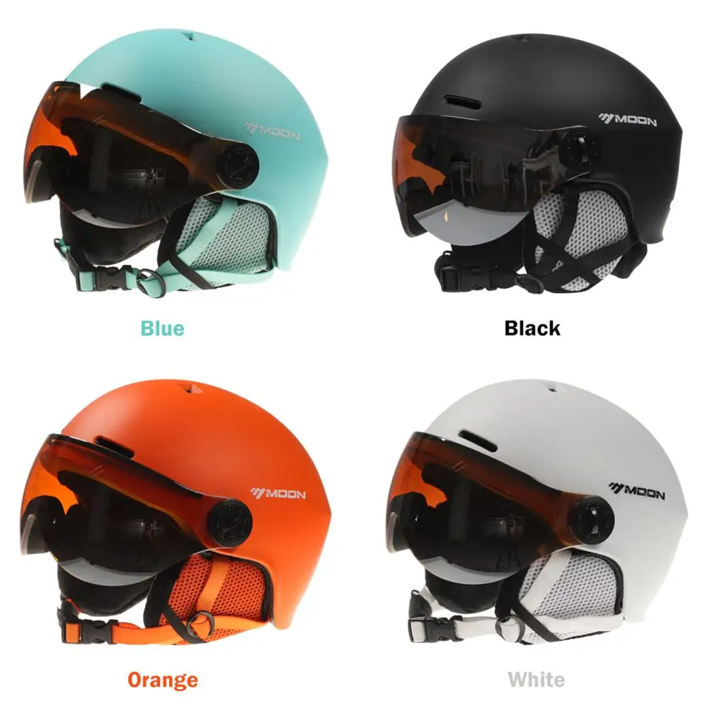

Ski Helmet Snow With Goggles Integrated Sports Snowboard Helmet For Men Women Outdoor Safety Skateboard Ski Snowboard Helmet