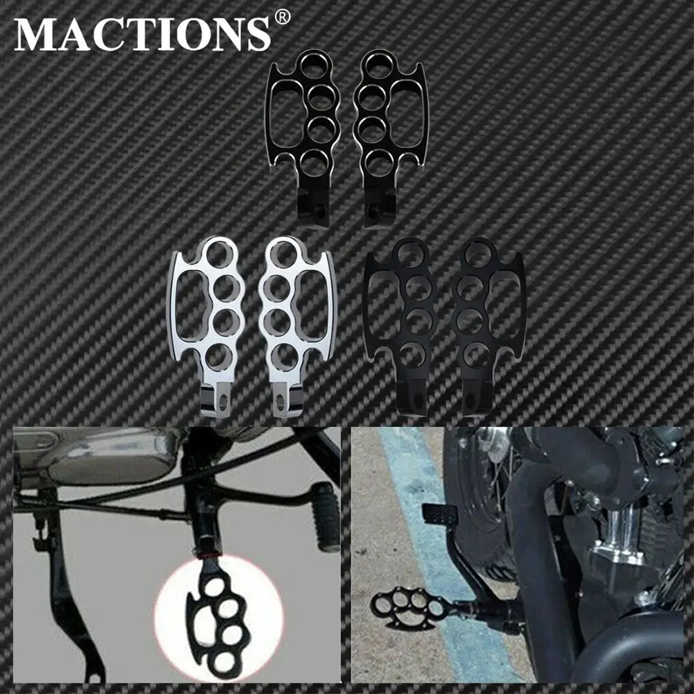 Прищепки для управления летающими костяшками черные/хромированные прищепки Harley