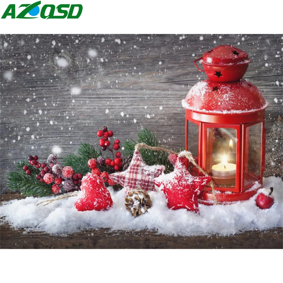 AZQSD полностью квадратный бриллиантовый рисунок Рождество домашняя декоративная