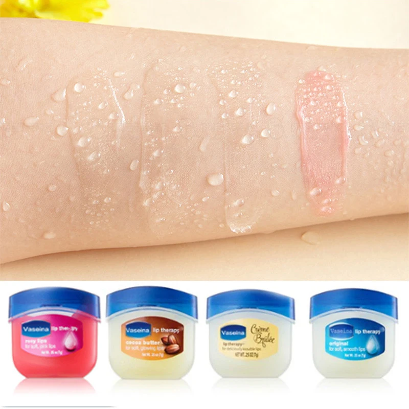 Увлажняющий бальзам для губ Vaseline, губная помада, натуральный растительный анти-растрескивающийся органический бальзам для губ с чистым вазелиновым желеем, бальзам для губ