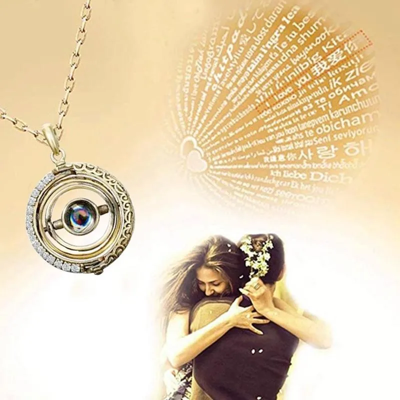 Ожерелье проектор с астрономическим шариком креативная модная подвеска