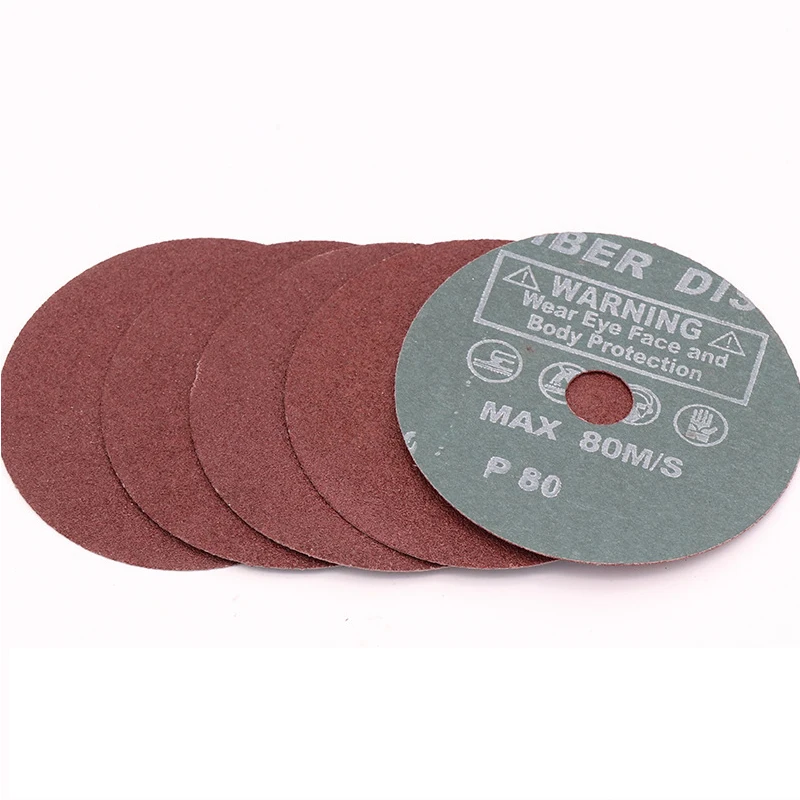 

4-5" Steel Paper Grinding Disc 24 36 40 50 60 80 100 120 Grit Metal Grinding Disc For Angle Grinder