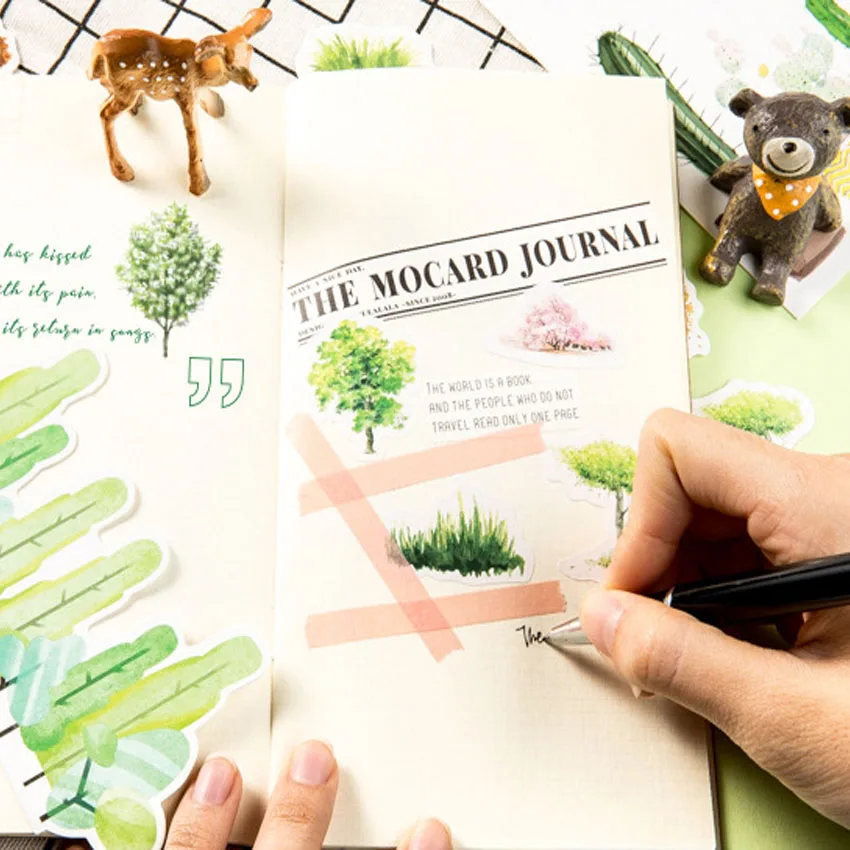 46 фотографий &quotлес в Норвегии&quot ручная роспись стикеры декоративные наклейки