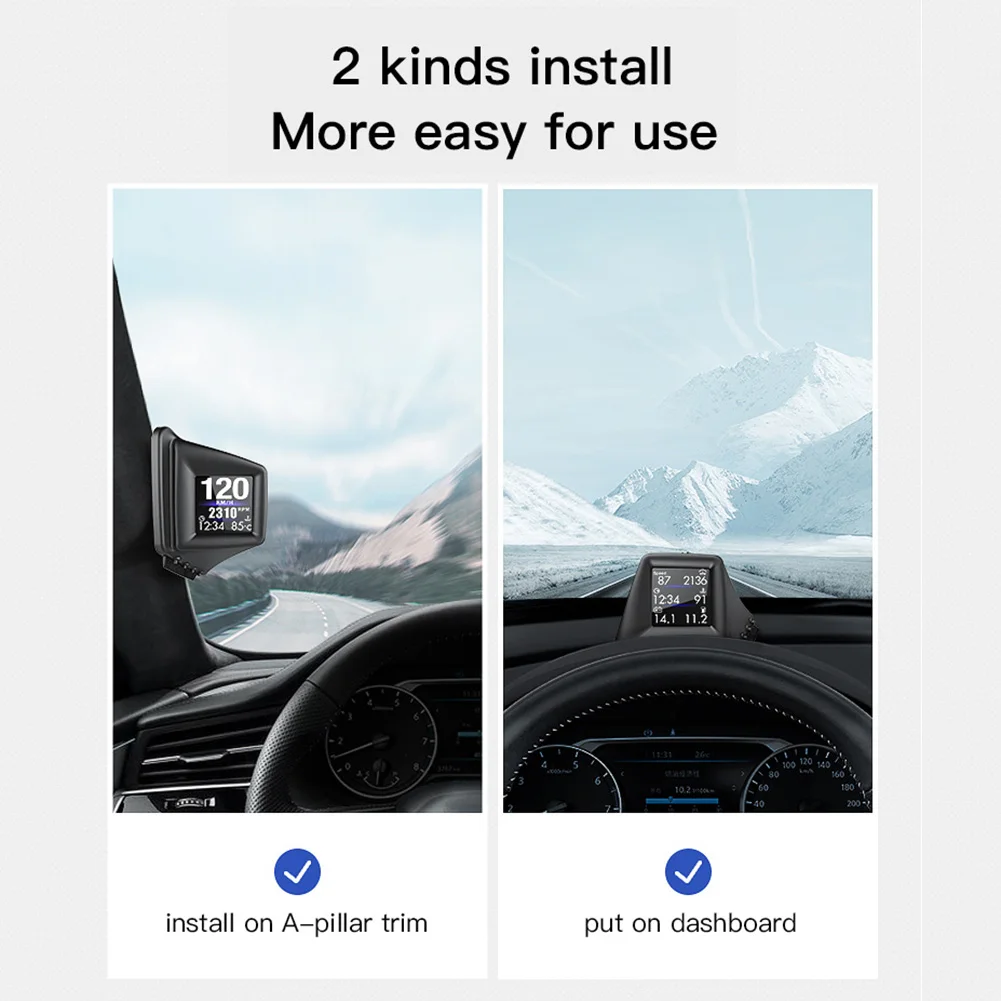 Универсальный головки вверх Дисплей инструмент для диагностики автомобиля Hud OBD2