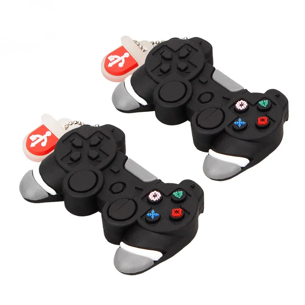USB флеш-накопитель 128 ГБ мультяшная игровая ручка USB флеш-накопитель pendriver stick 2,0 4 ГБ 8 ГБ 16 ГБ 32 ГБ 64 ГБ игровой контроллер флеш-накопитель праздничный подарок