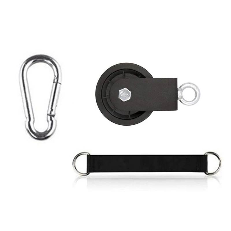 

Top!-90mm Cable Pulley 360 Degree Ultra-Quiet Detachable Rotating Traction Wheel for LAT Pulley System Lifting Block Elevator