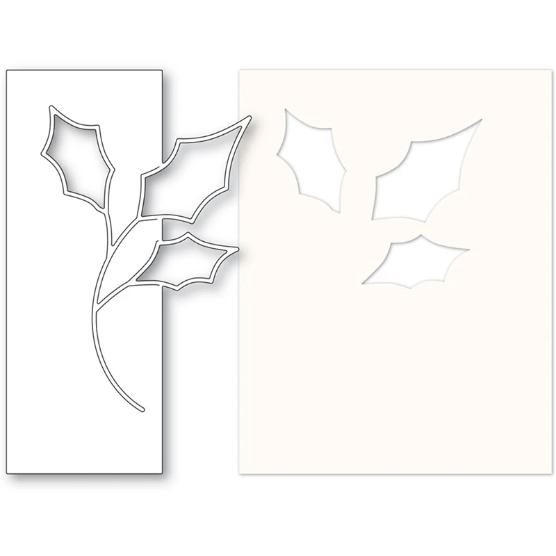 

2021 New Rectangle Frame Leaf Metal Cutting Dies and Plastic Stencil Set For DIY Craft Making Paper Greeting Card Scrapbooking