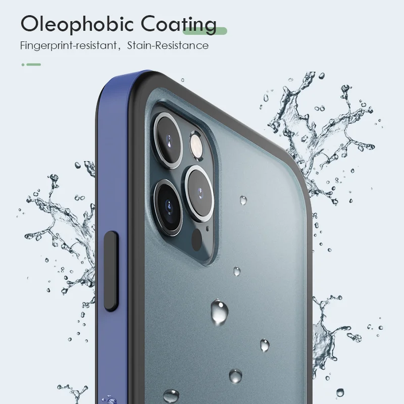Матовый чехол-накладка CHYI для Iphone 12 pro MAX чехол с защитой от отпечатков пальцев iphone