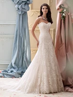 sweetheart lace zipper sweep train a line bridal gown 2018 robe de mariee vestido de noiva mother of the bride dresses