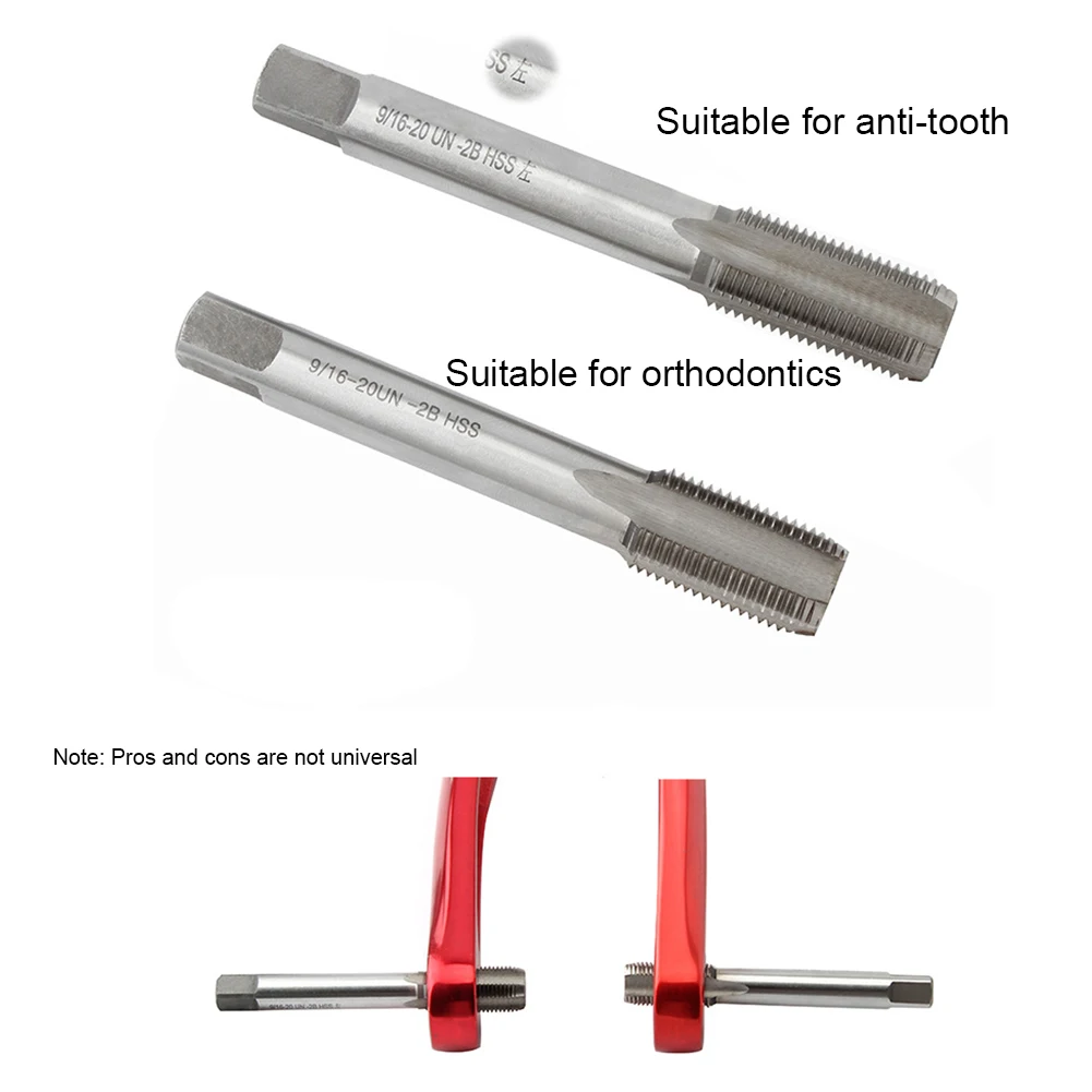 

Bike Crank Pedal Thread Tap High Speed Steel Left Right Hand Thread Repair Drill Bits MTB Road Crankset Wire Tap Tools