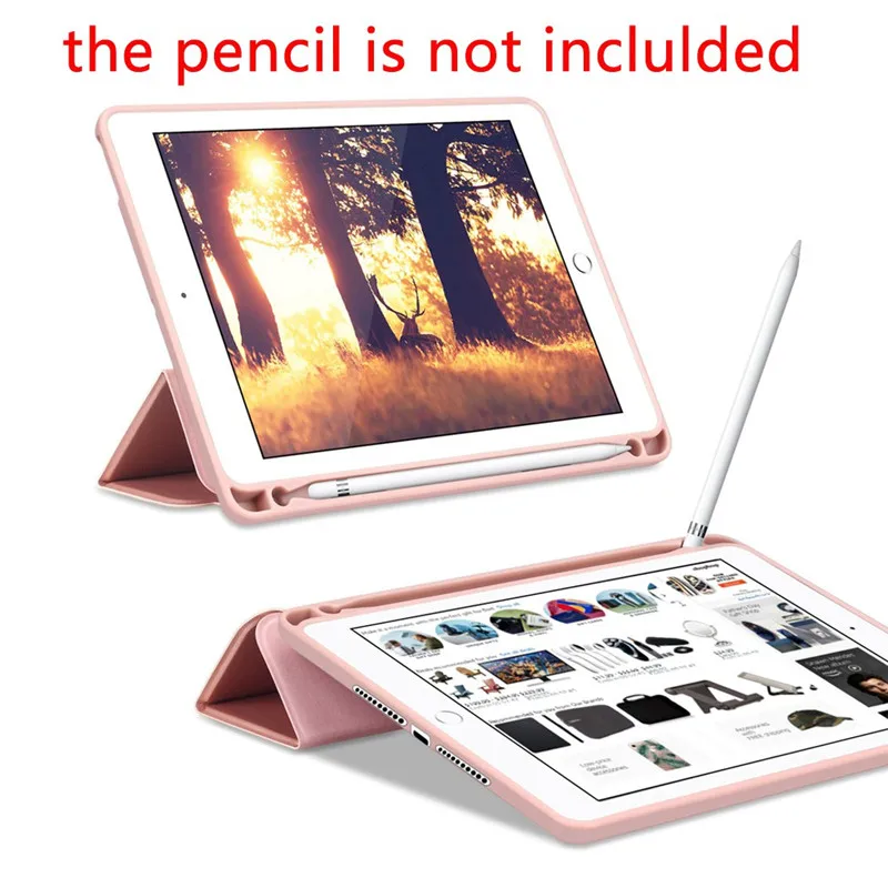 Для IPad Pro 12 9 2018 2020 3th 4th с карандашница Tablet силиконовый чехол многократно
