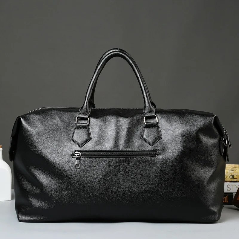 Fashion Large-capacity Travel Tote Men Gym Fitness Bag Letter Print Rivet Shoulder Bag Men Handbag Outdoor Crossbody Travel Bag